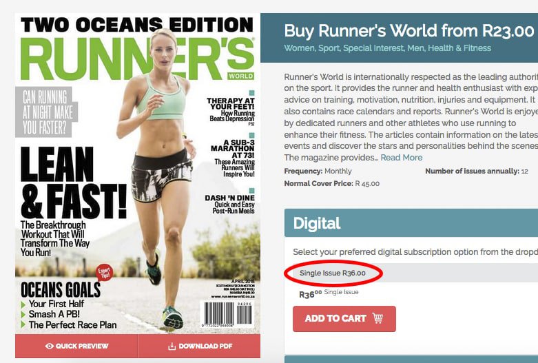 Subscription Offers - Runner's World