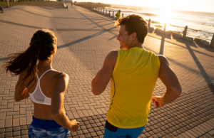 what's the correct running etiquette for chatting on the run?